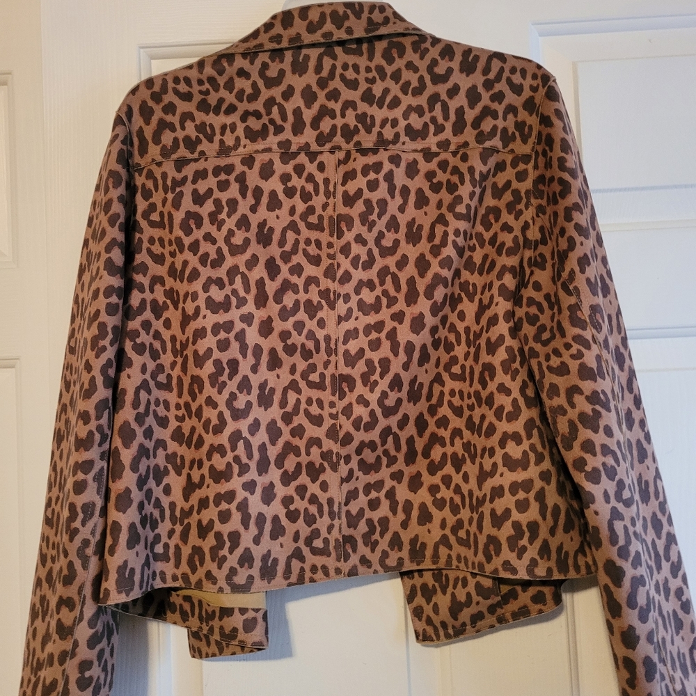 Cato's Leopard Mircosuede Jacket - Picture 6 of 12
